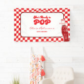 Sie ist bereit, eine Soda-Cola-Babydusche Pop Banner (Insitu)