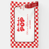 Sie ist bereit, eine Soda-Cola-Babydusche Pop Banner (Vertikal)