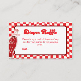 Sie ist bereit, eine Soda-Cola-Babydusche Pop Begleitkarte