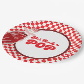 Sie ist bereit, eine Soda-Cola-Babydusche Pop Pappteller (Schrägansicht)