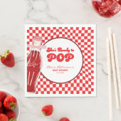 Sie ist bereit, eine Soda-Cola-Babydusche Pop Serviette (Beispiel)