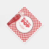 Sie ist bereit, eine Soda-Cola-Babydusche Pop Serviette (Ecke)