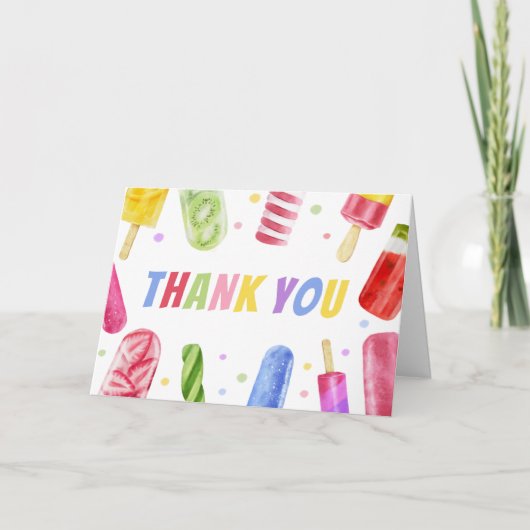 Sie ist bereit für Pop Babydusche Dankeskarte (Vorderseite)