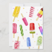 Sie ist bereit für Pop Babydusche Einladung (Rückseite)