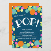 Sie ist bereit für Pop Babydusche Einladung (Vorne/Hinten)