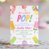 Sie ist bereit für Pop Kinderdusche Einladung Pops
