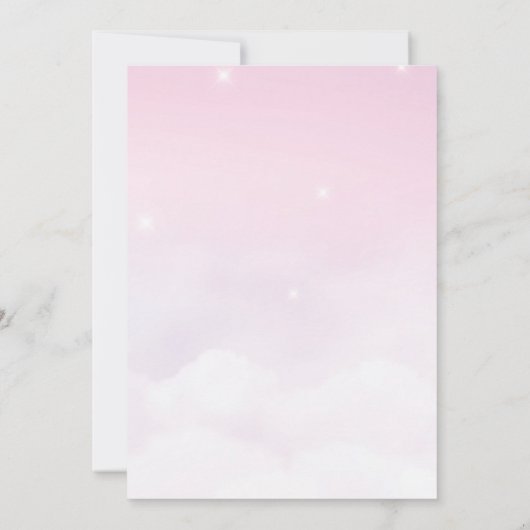 Sie ist bereit für Pop Kinderdusche Einladung Pops (Rückseite)