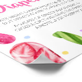 Sie ist bereit für Pop-Kinderdusche Spätabenteuer- Poster (Ecke)