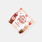Sie ist bereit, Limonade Gingham-Baby-Party zu spr Serviette (Ecke)
