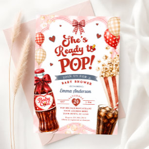 Sie ist bereit, Limonade Gingham Baby Shower zu kn Einladung