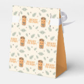 Sie ist bereit, Orange Boho Kawaii Soda zu knallen Geschenkschachtel (Rückseite)