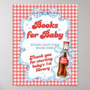 Sie ist bereit Pop Soda Baby Shower Bücher Poster