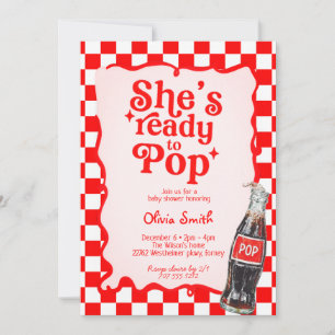 Sie ist bereit, um zu platzen Baby Shower-Party mi Einladung