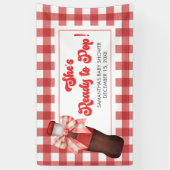 Sie ist bereit zu platzen Baby Shower Banner (Vertikal)
