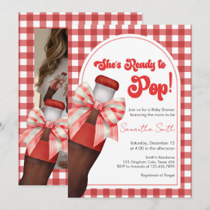 Sie ist bereit zu platzen Baby Shower Einladung