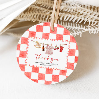 Sie ist bereit zu platzen Baby Shower Geschenkanhänger