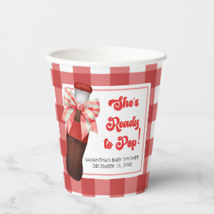 Sie ist bereit zu platzen Baby Shower  Pappbecher