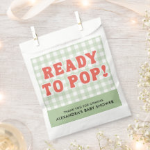 Sie ist bereit zu platzen Baby Shower Retro Grün G