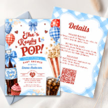 Sie ist bereit zu platzen Junge Baby Shower Alles