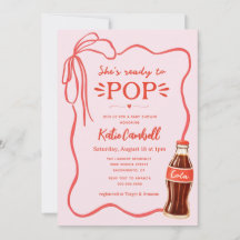Sie ist bereit zu platzen Retro-Soda-Mädchen-Baby-