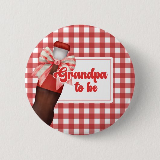 Sie ist bereit zu poppen Baby Shower Opa wird Butt Button (Vorderseite)