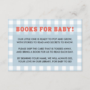 Sie ist bereit zu poppen Baby Shower Retro Blau Gi Begleitkarte