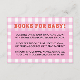Sie ist bereit zu poppen Baby Shower Retro Pink Gi Begleitkarte