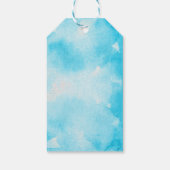 Sie ist bereit zum Pop Baby Boy Shower Blue Geschenkanhänger (Rückseite)