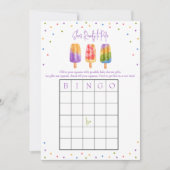 Sie ist bereit zum Pop, Baby Shower BINGO Spiel Einladung (Vorderseite)