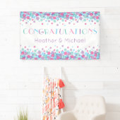 Sie ist bereit zum Pop Baby Shower Polka Dots Banner (Insitu)
