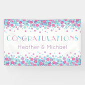 Sie ist bereit zum Pop Baby Shower Polka Dots Banner (Horizontal)