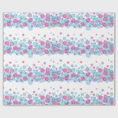 Sie ist bereit zum Pop Baby Shower Polka Dots Geschenkpapier (Flach)