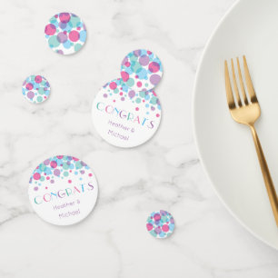 Sie ist bereit zum Pop Baby Shower Polka Dots Konfetti