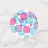 Sie ist bereit zum Pop Baby Shower Polka Dots Konfetti (Klein Vorderseite)