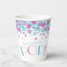 Sie ist bereit zum Pop Baby Shower Polka Dots