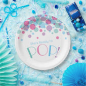 Sie ist bereit zum Pop Baby Shower Polka Dots Pappteller (Party)
