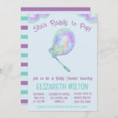 Sie ist bereit zum Pop! Babydusche Einladung (Vorne/Hinten)