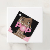 Sie ist bereit zum Pop, Bubblegum Baby Dusche, Ros Geschenkanhänger (Beispiel)