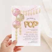 Sie ist bereit zum Pop Confetti Tassel Balloons Einladung