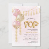 Sie ist bereit zum Pop Confetti Tassel Balloons Einladung (Vorderseite)