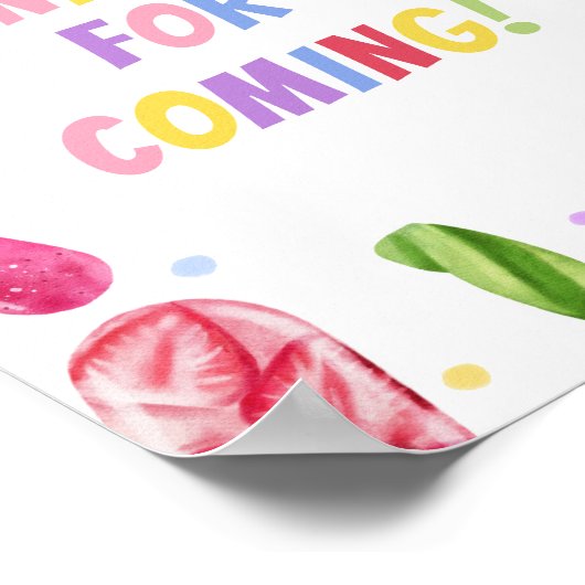 Sie ist bereit zum Pop Danke, dass du gekommen bis Poster (Ecke)