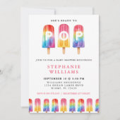 Sie ist bereit zum Pop der Kinderdusche Einladung (Vorderseite)