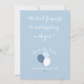 Sie ist bereit zum Pop! Duscheinladung Einladung (Rückseite)