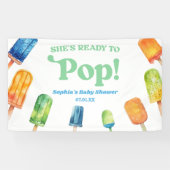 Sie ist bereit zum Pop einer Blue Popsicle Baby Du Banner (Horizontal)