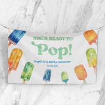 Sie ist bereit zum Pop einer Blue Popsicle Baby Du