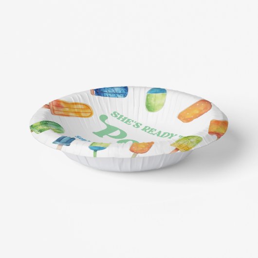 Sie ist bereit zum Pop einer Blue Popsicle Baby Du Pappteller (Gewinkelt)