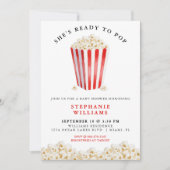Sie ist bereit zum Pop einer Popcorn-Kinderdusche Einladung (Vorderseite)