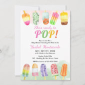 Sie ist bereit zum Pop Einladung (Vorderseite)