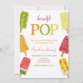 Sie ist bereit zum Pop Eiscreme-Kinderdusche Einladung (Vorderseite)
