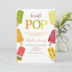 Sie ist bereit zum Pop Eiscreme-Kinderdusche Einladung